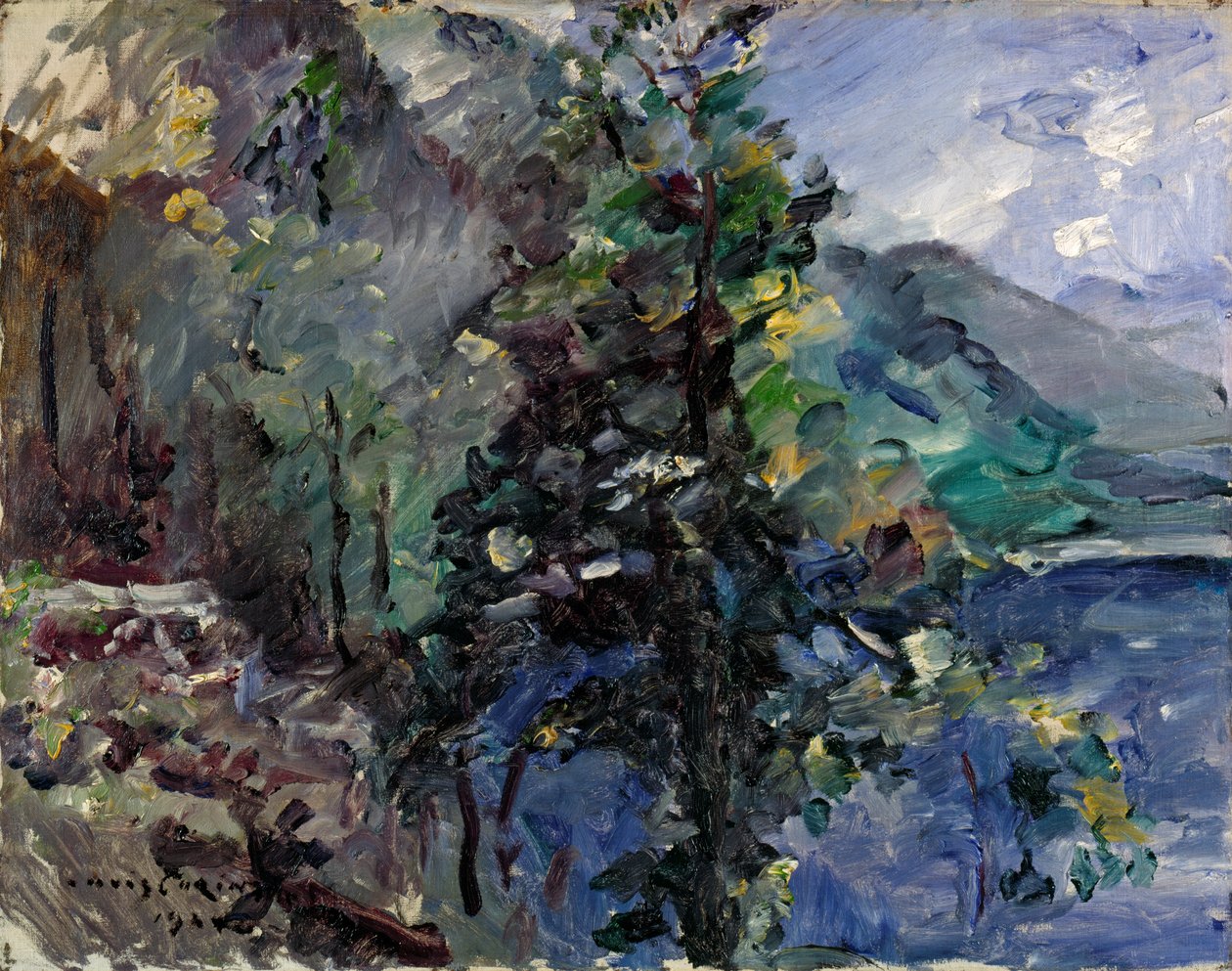Jochberg, Walchensee gölünde by Lovis Corinth