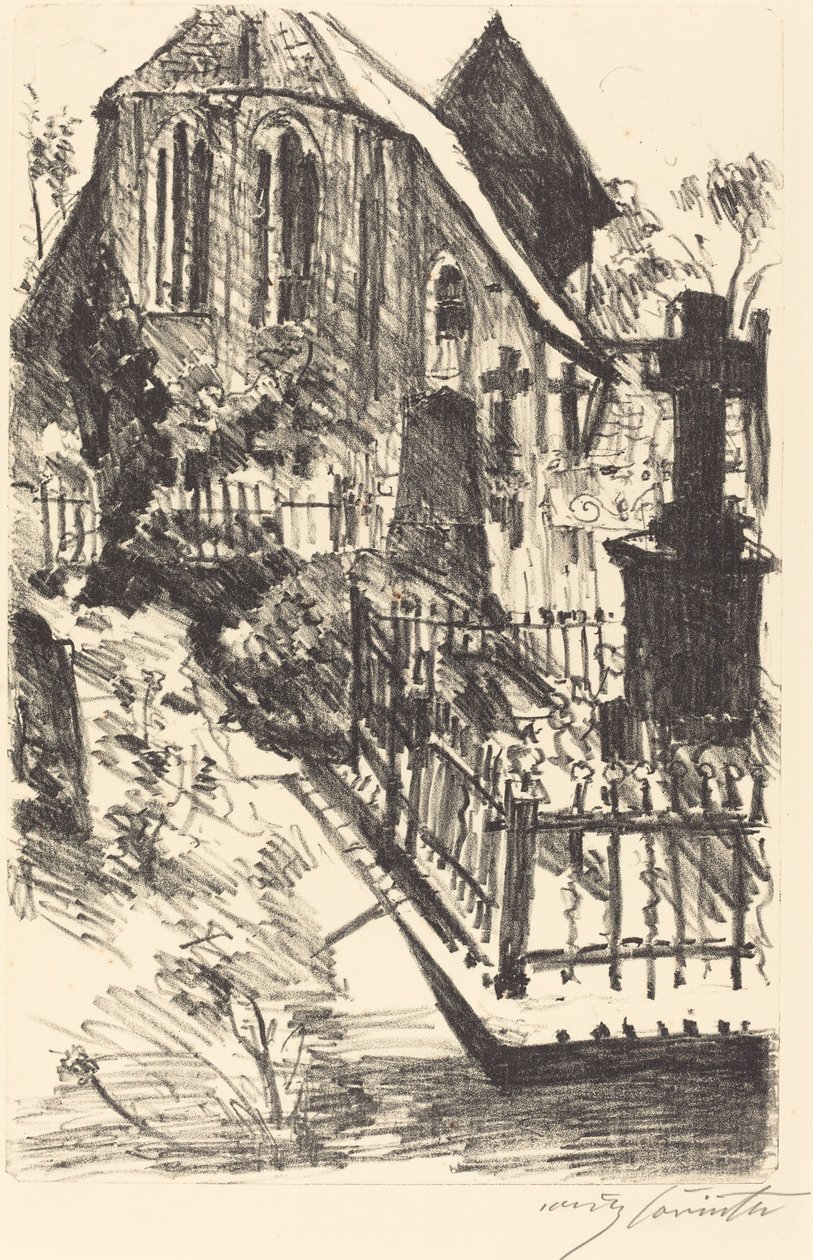 Kirchhof (Mezarlık) by Lovis Corinth