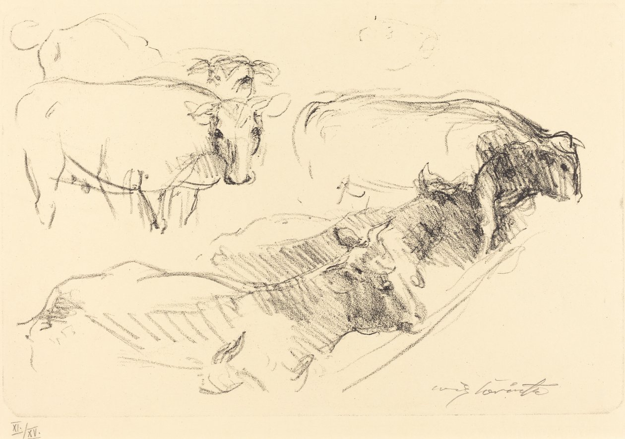 inekler by Lovis Corinth