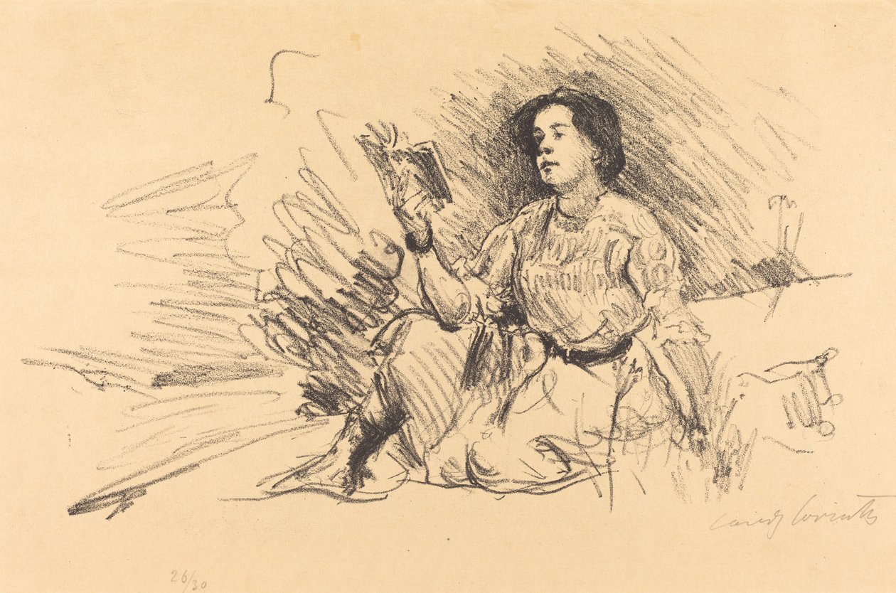 Kız Okuma, 1911. by Lovis Corinth