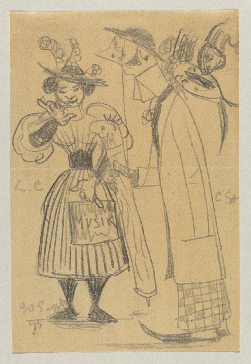 Lovis Corinth ve Carl Strathmann by Lovis Corinth