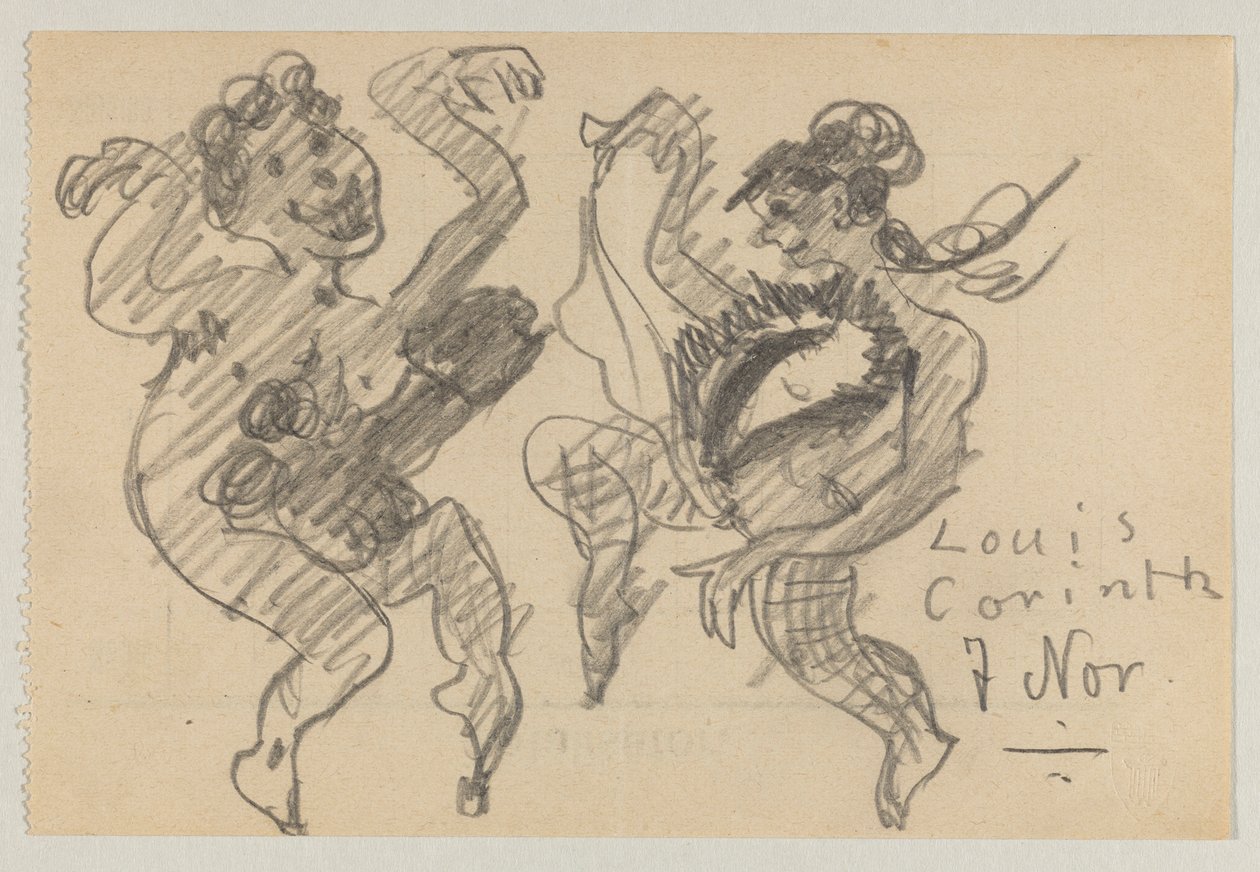 Lovis Corinth ve Carl Strathmann by Lovis Corinth