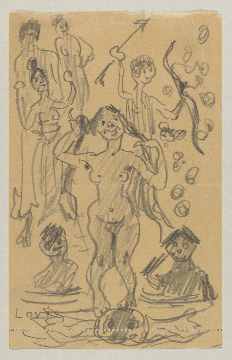 Lovis Corinth ve Carl Strathmann by Lovis Corinth