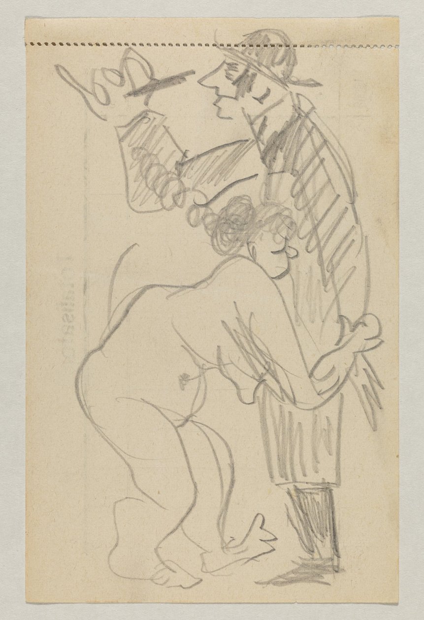 Lovis Corinth ve Carl Strathmann by Lovis Corinth