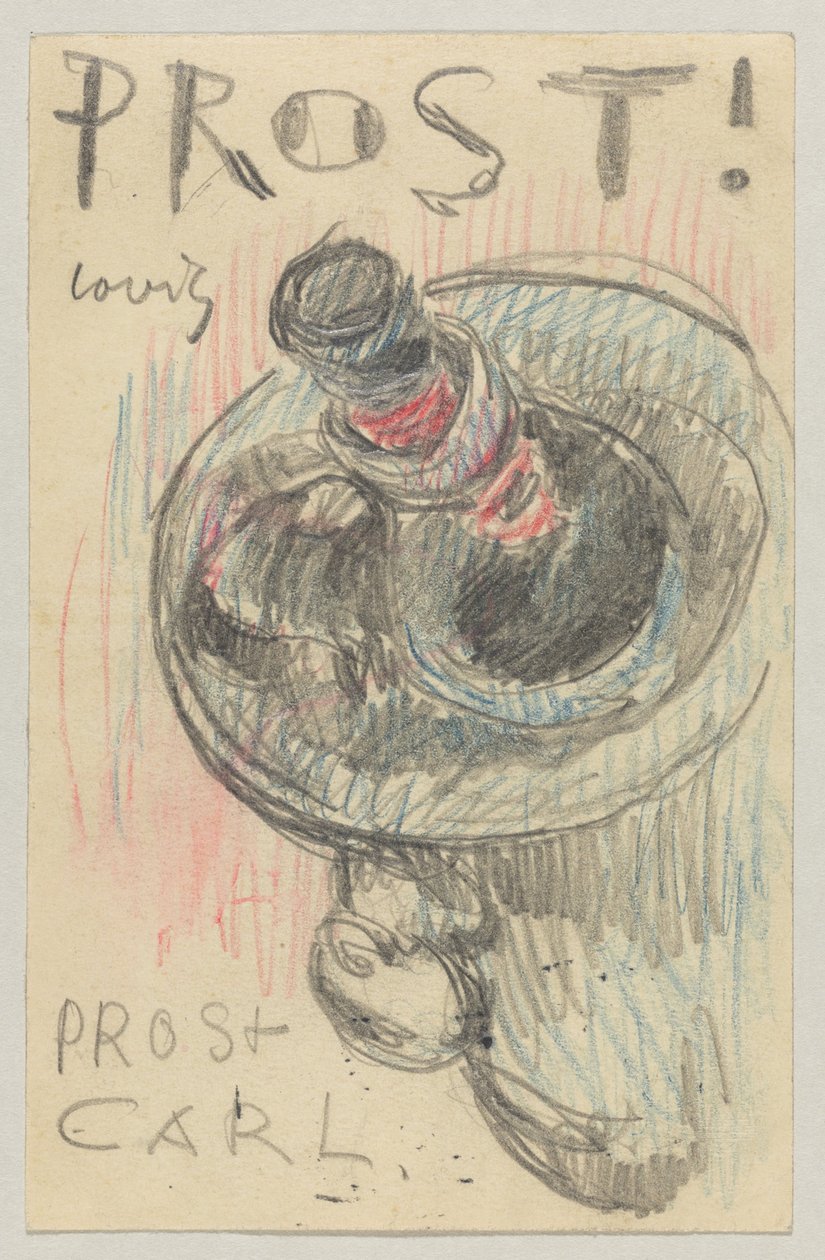Lovis Corinth'ten Elly Strathmann'a: 22 Mayıs 1911'de damgalanmış kartpostal by Lovis Corinth