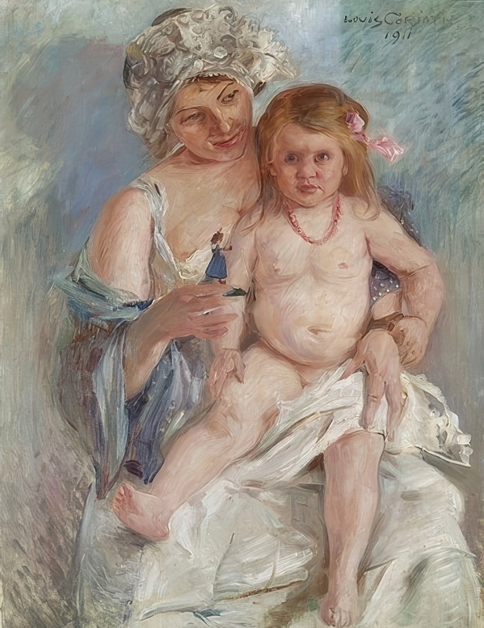 Anne ve Çocuk (Charlotte Corinth ve Wilhelmine). 1911 by Lovis Corinth