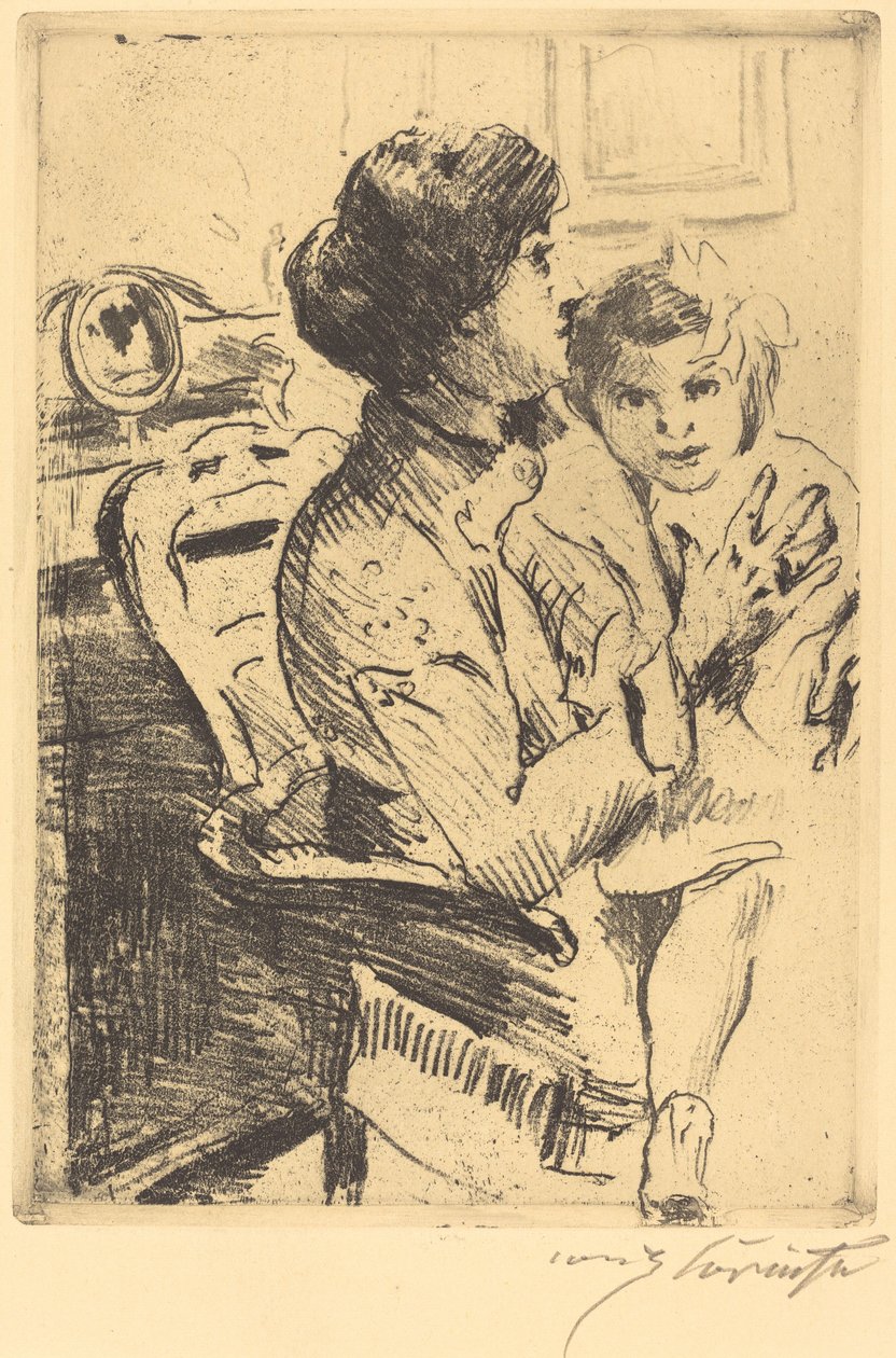Anne ve Çocuk by Lovis Corinth