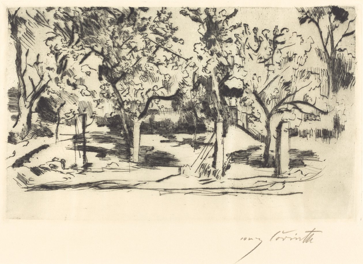 meyve bahçesi by Lovis Corinth