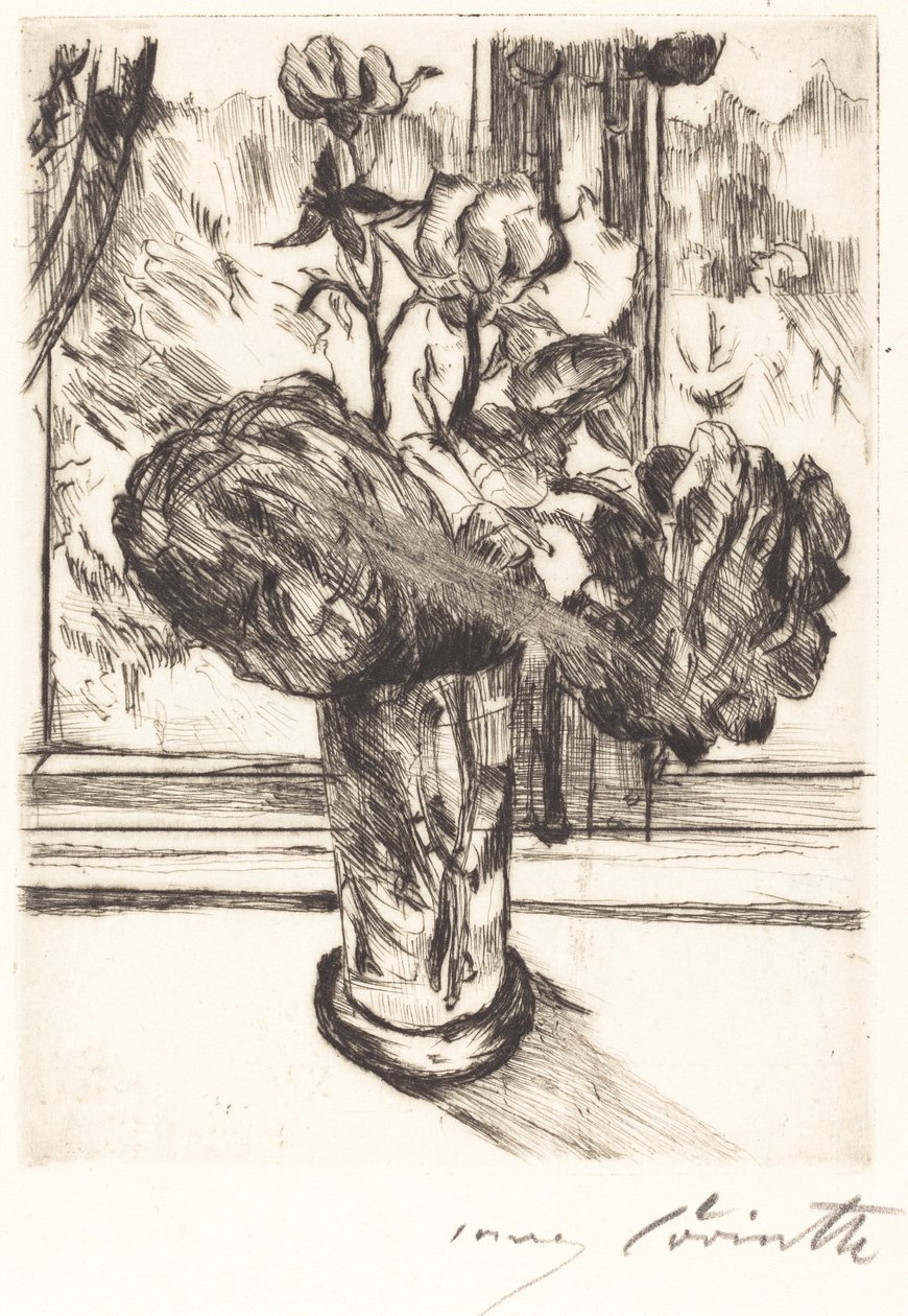 Bir Bardak Suda Gül by Lovis Corinth