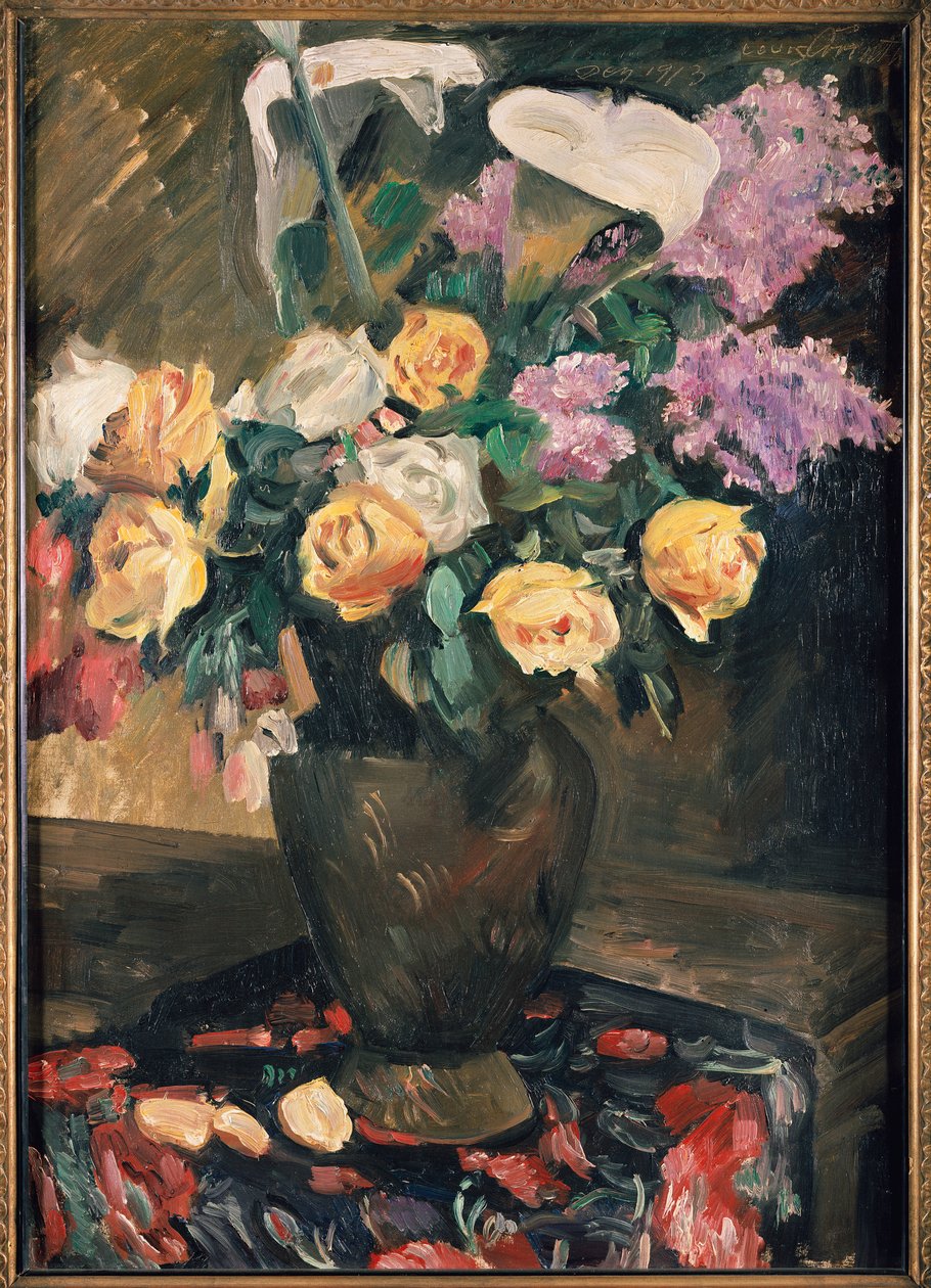 Güller, Leylaklar ve Zambaklar, 1913 by Lovis Corinth