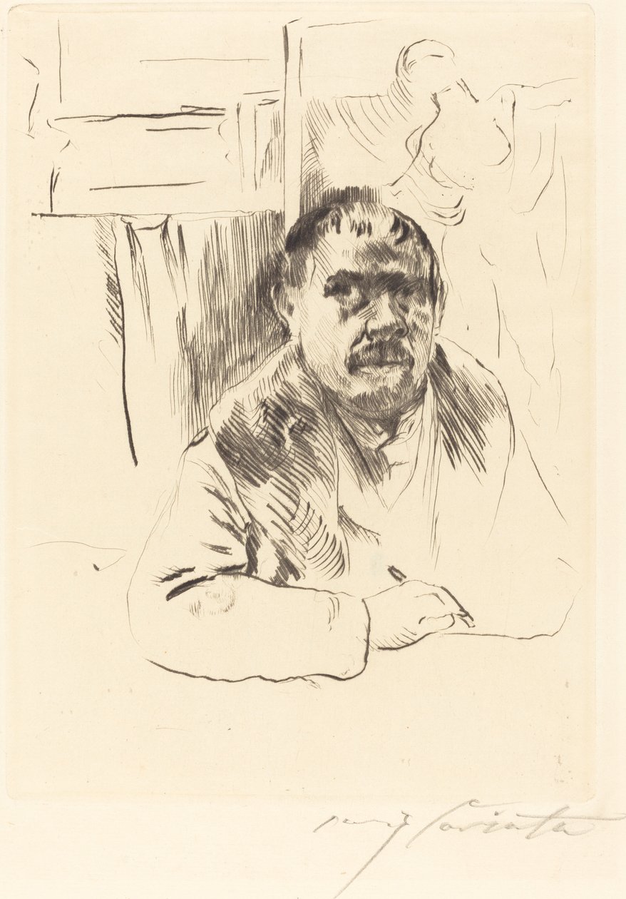 Kürk Mantolu Otoportre by Lovis Corinth