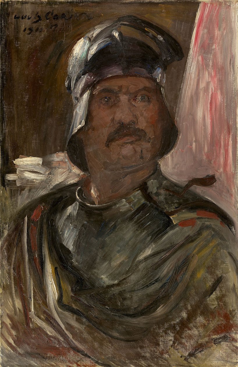 Zırhlı Otoportre, 1911. by Lovis Corinth