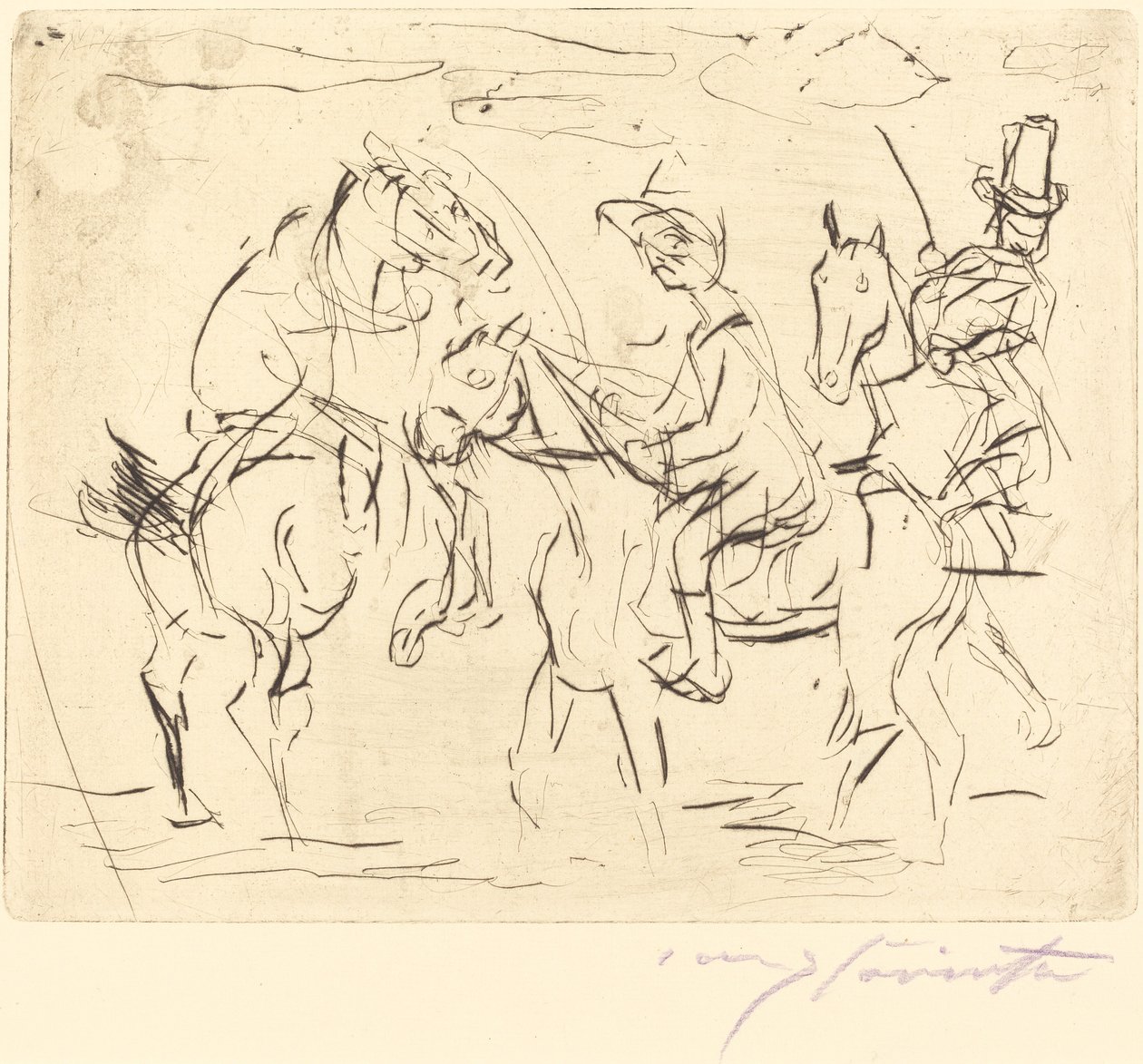 Pazar Binicileri Pazar Binicileri, 1920. by Lovis Corinth