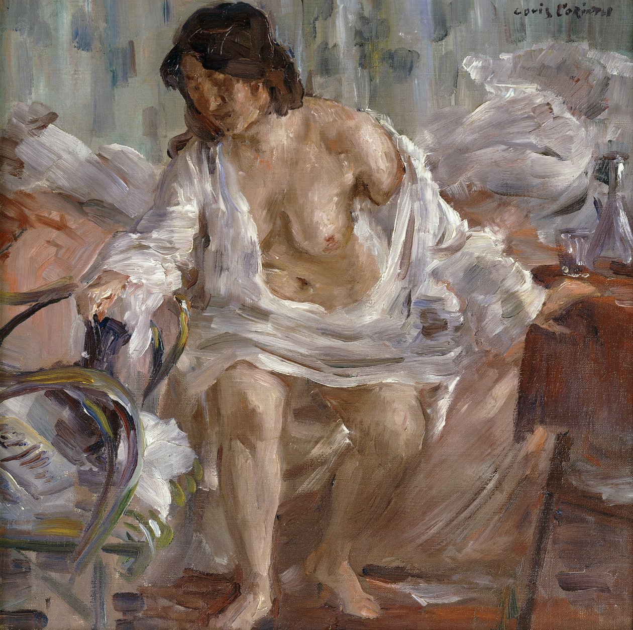 Uyanık olmak; kalkarken, 1910 by Lovis Corinth