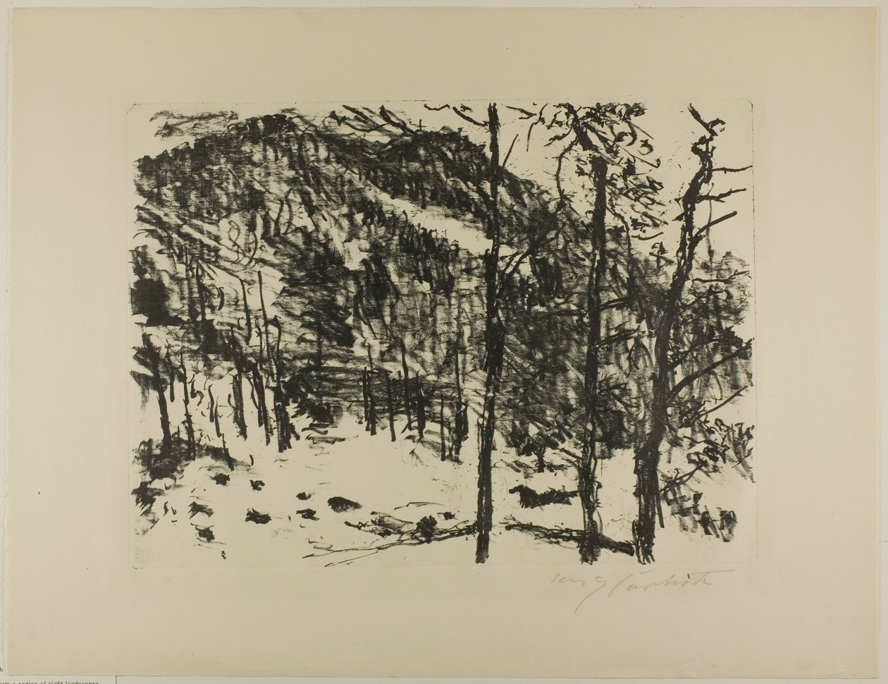 Dağlarda Erken İlkbahardan Vadi by Lovis Corinth