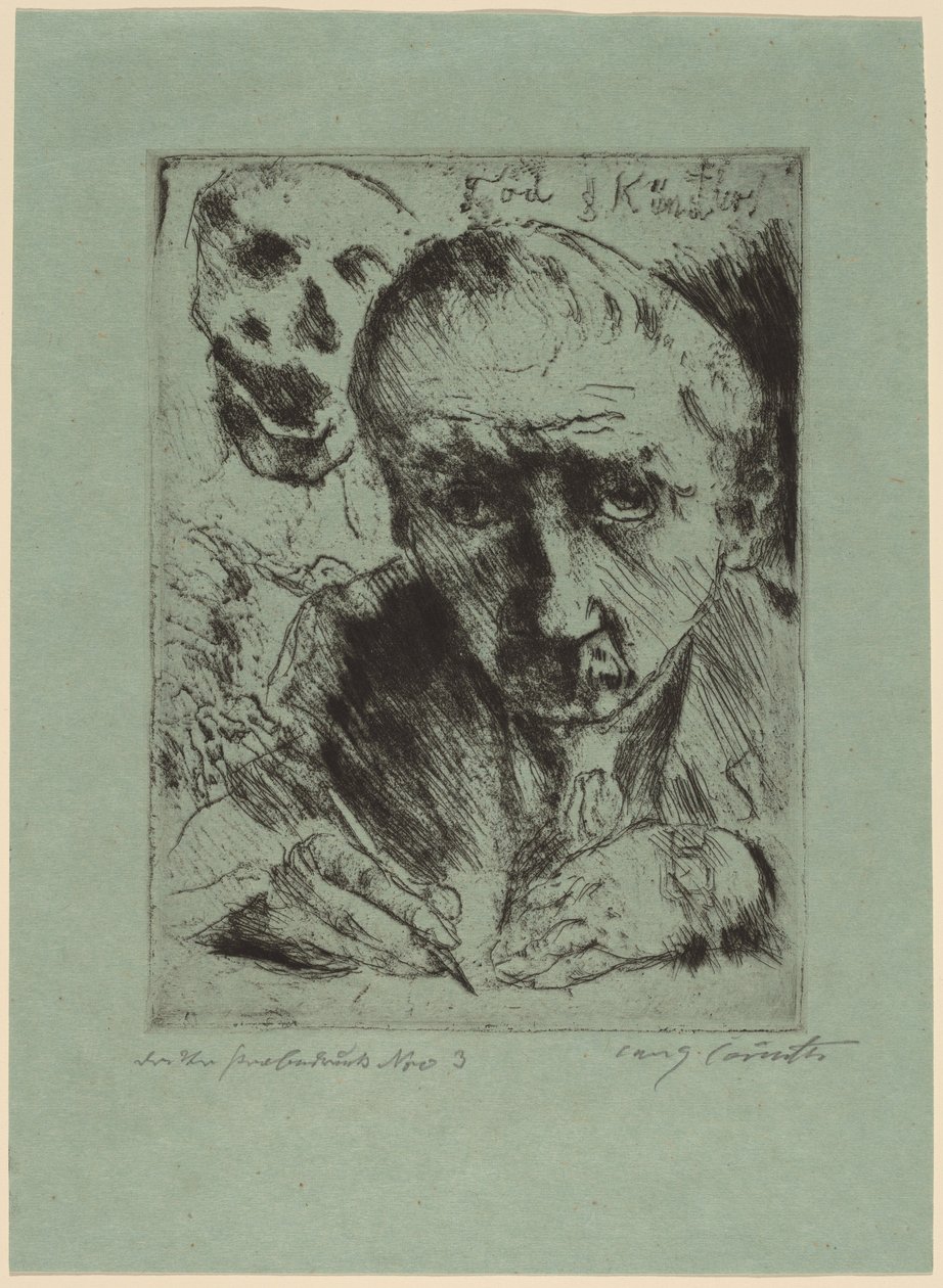 Ölüm ve Sanatçı by Lovis Corinth