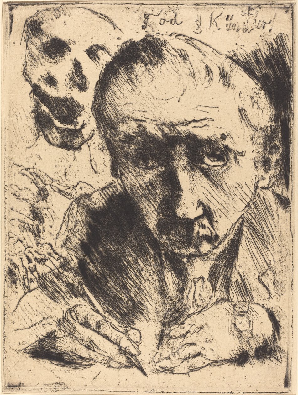 Ölüm ve Sanatçı by Lovis Corinth