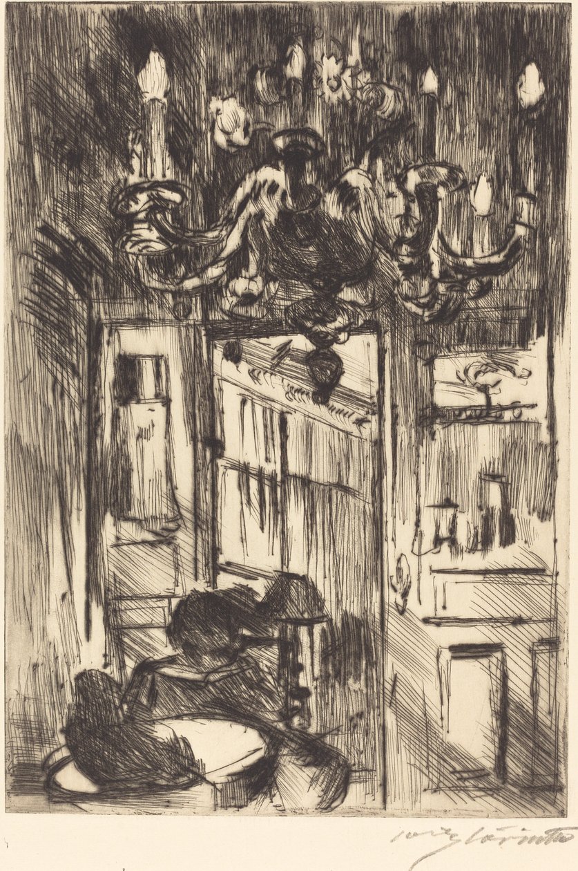 Avize Altı (Avize Altı) by Lovis Corinth