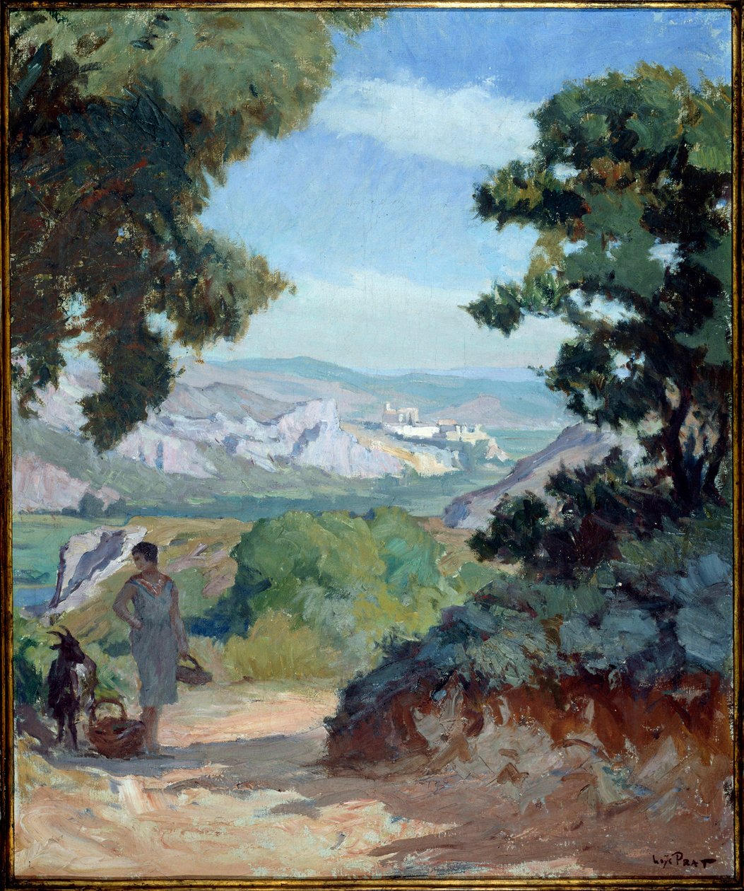 Joseph Loys Prat (1879-1934) tarafından Rodan Manzara Resmi, 20. yüzyıl. by Loys Prat