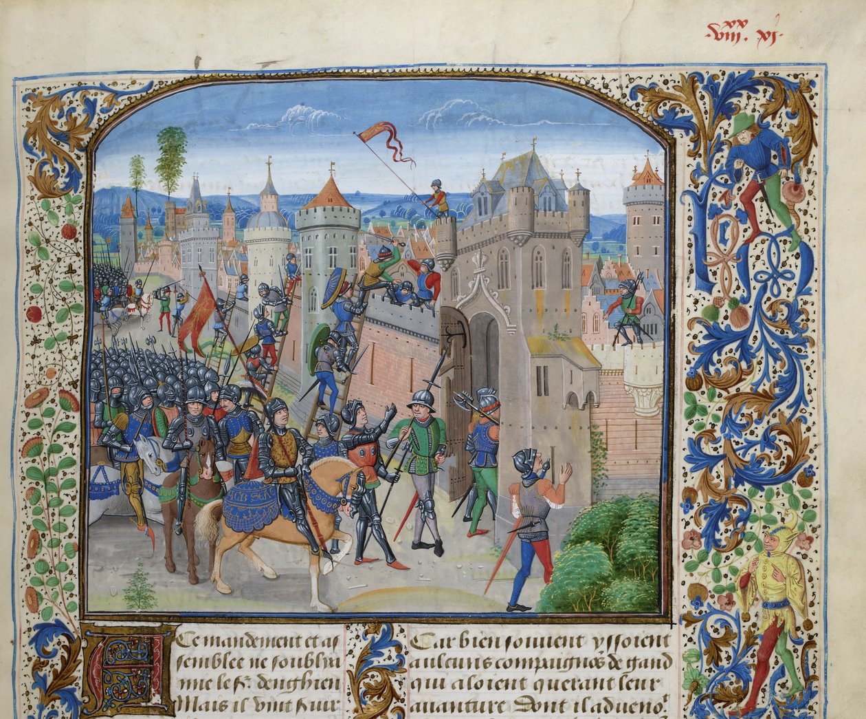 Erkek Louis II tarafından Ghent Kuşatması, yaklaşık 1470-1475. by Loyset Liedet