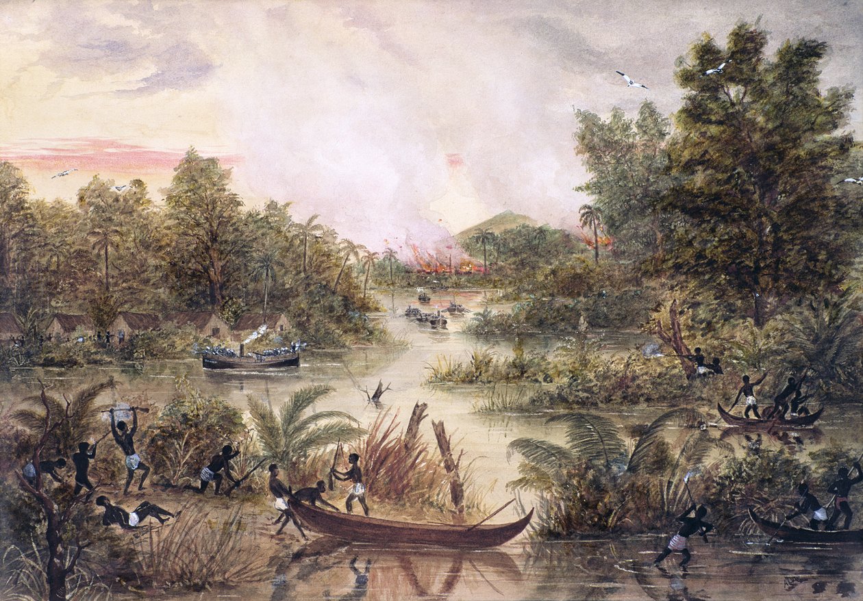 Savaş Gemisi Diplomasisi, 1877 by Lt. A. Middlemass