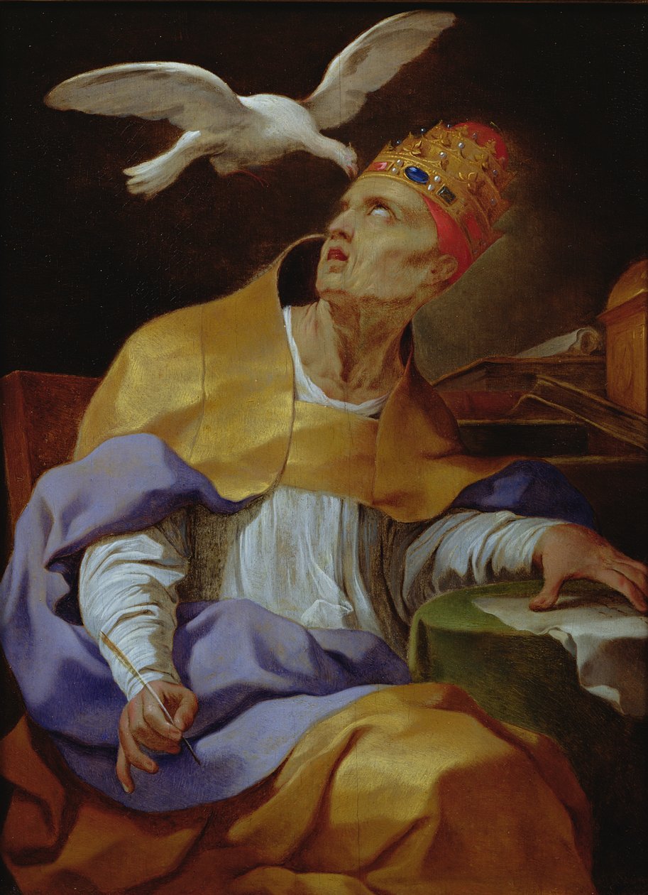 Aziz Gregory the Great (c.540-604) by Lubin Baugin