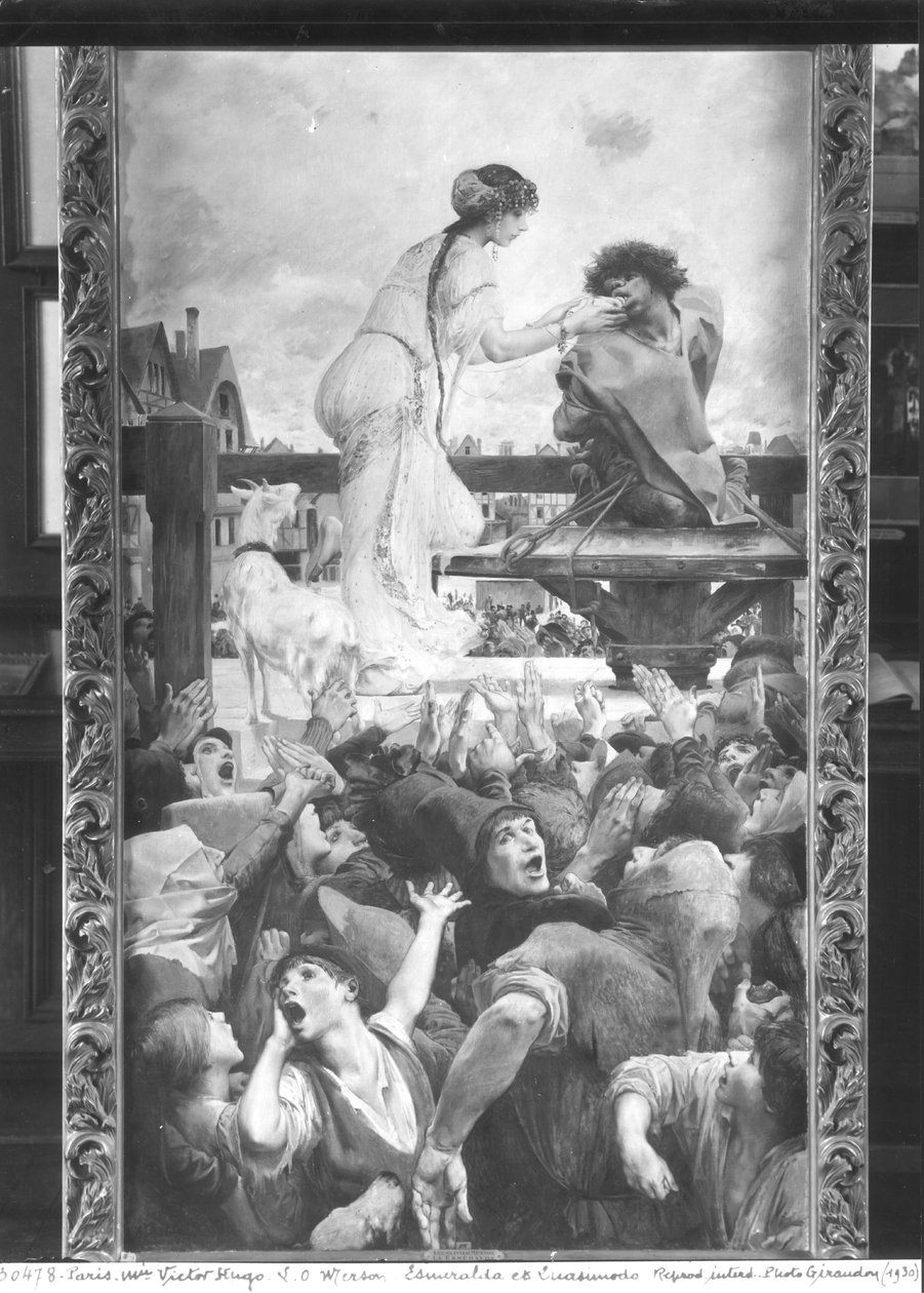 Esmeralda ve Quasimodo, 1905 by Luc Oliver Merson