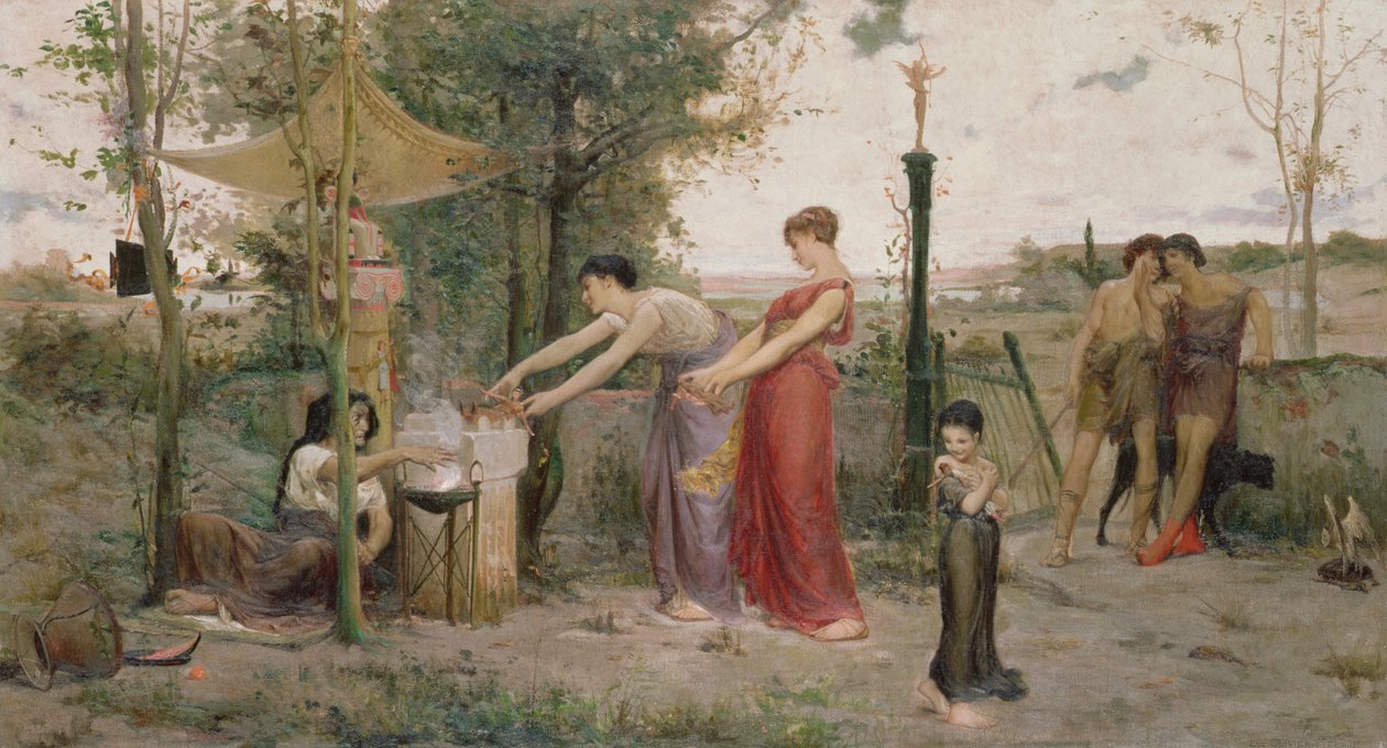 Kurbanlık Bebekler, 1871 by Luc Oliver Merson