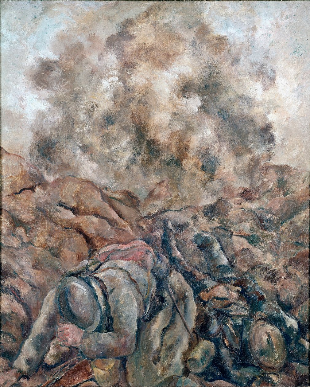 Birinci Dünya Savaşı: “” Au Front “” Luc Albert Moreau'nun Tablosu (1881-1948) 1914 Paris, Ulusal Modern Sanat Müzesi, Centre Georges Pompidou by Luc Albert Moreau