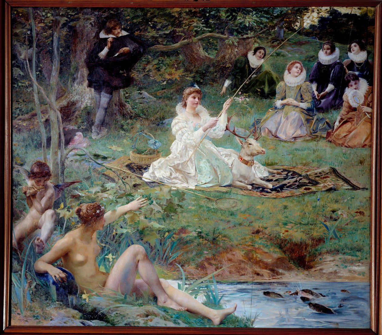 Marie F. des Ursins, Montmorency Düşesi ve şair Theophile de Viau a Chantilly, Sylvie Pavyonu