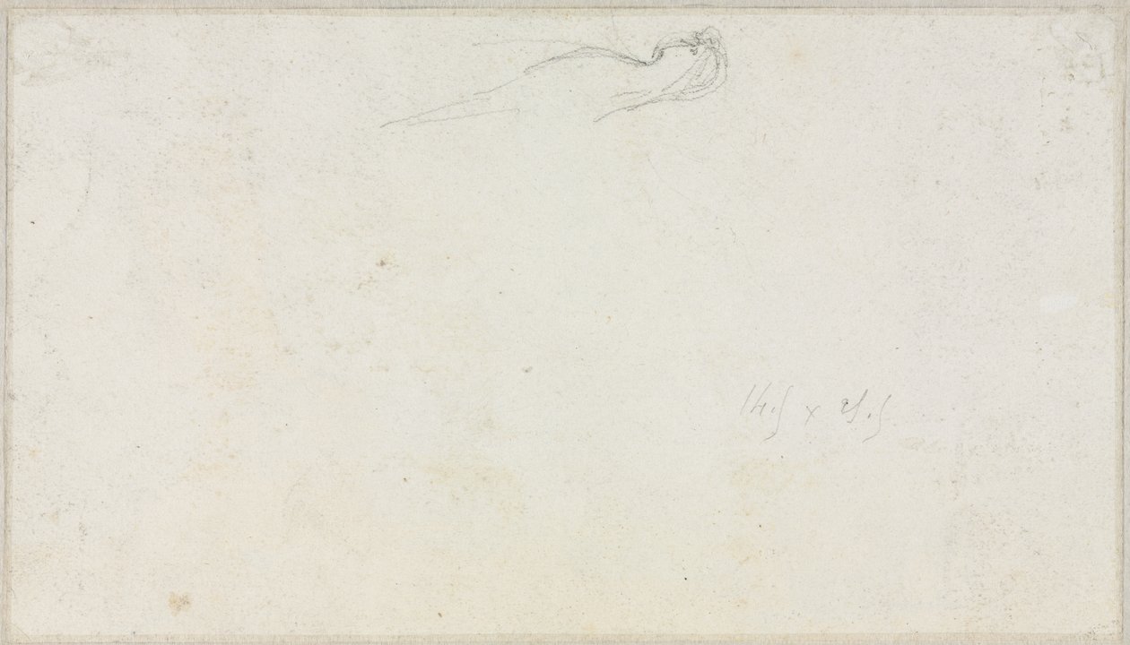 Bir Sfenks Kroki [?] (verso) by Luc Olivier Merson
