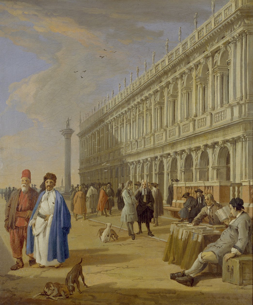 Venedik: Figürlü Piazzetta, 18. yüzyıl by Luca Carlevaris