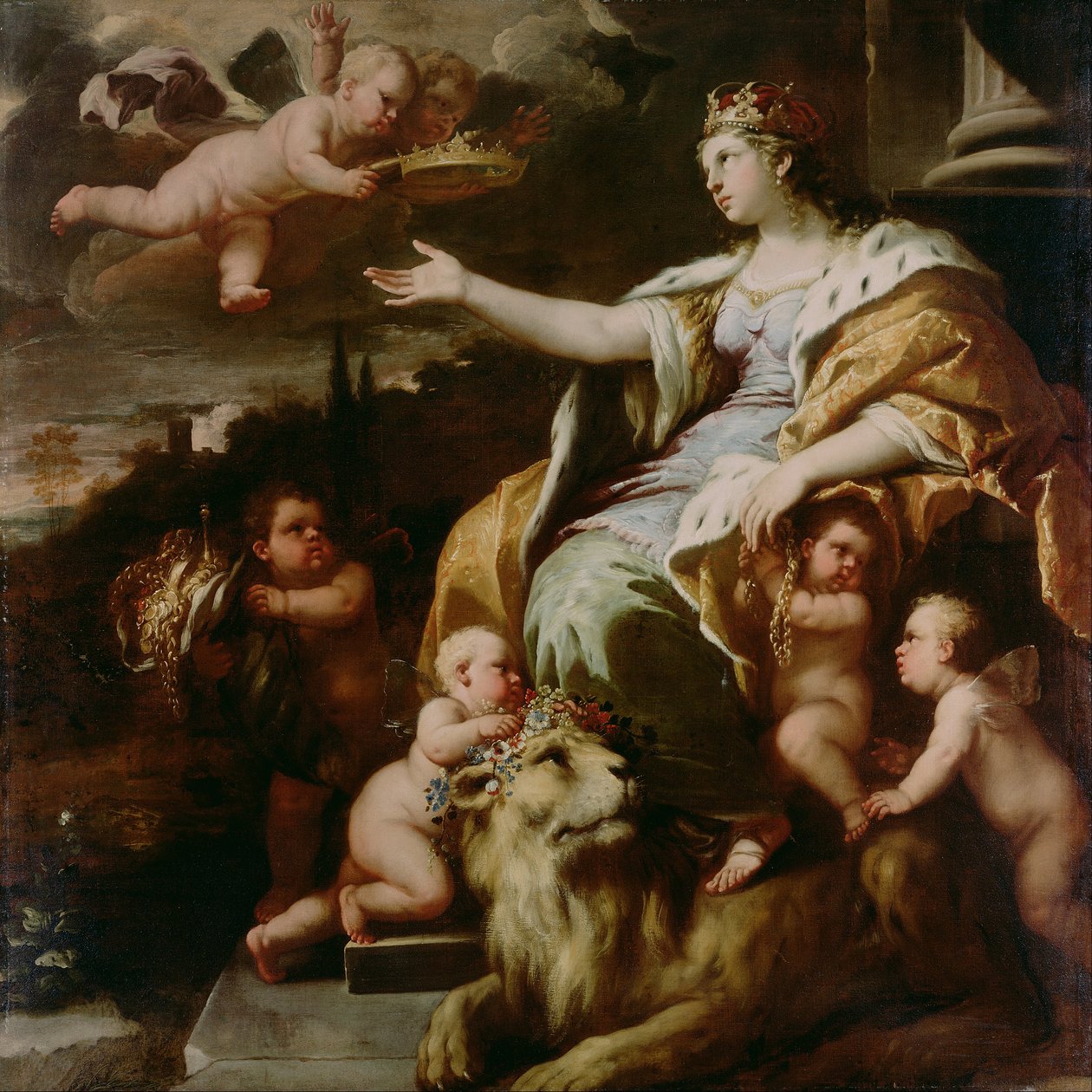 Yücelik Alegorisi by Luca Giordano