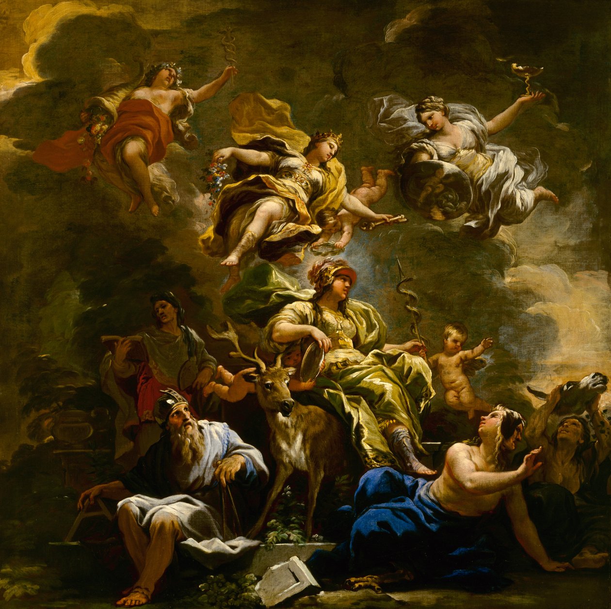 İhtiyat Alegorisi, c.1682 by Luca Giordano