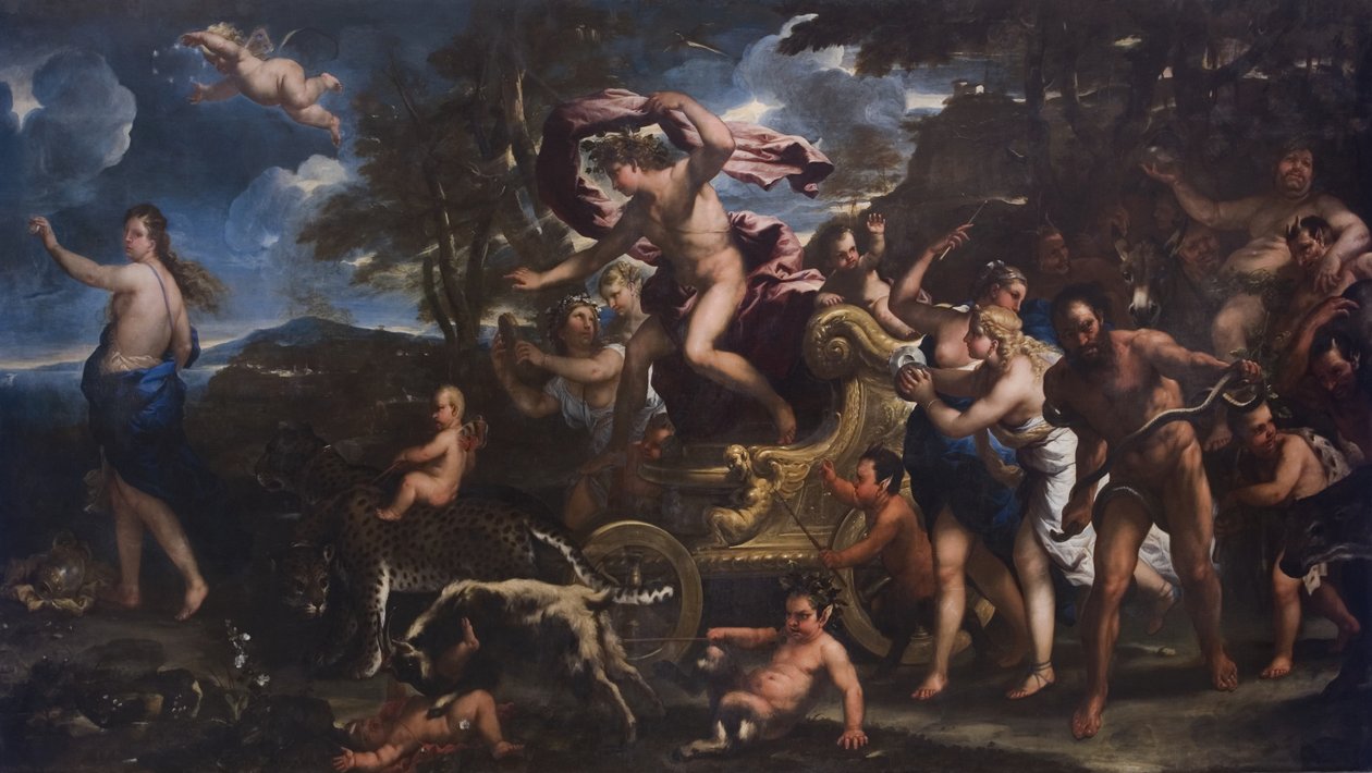 Bacchus ve Ariadne, 1677 by Luca Giordano