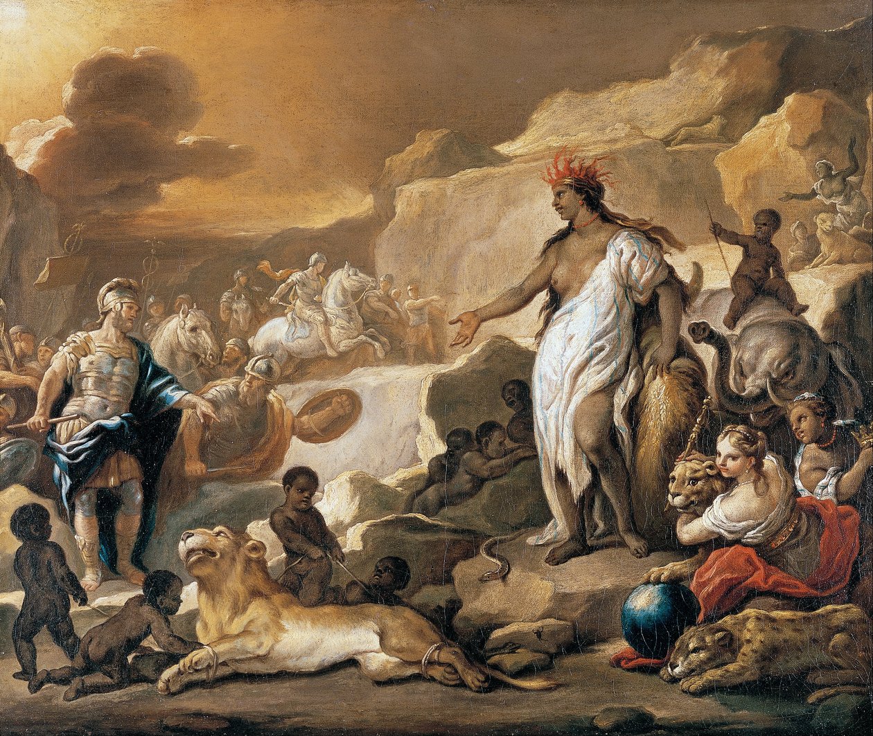 Dünyanın Dört Parçası Serisi. Afrika by Luca Giordano