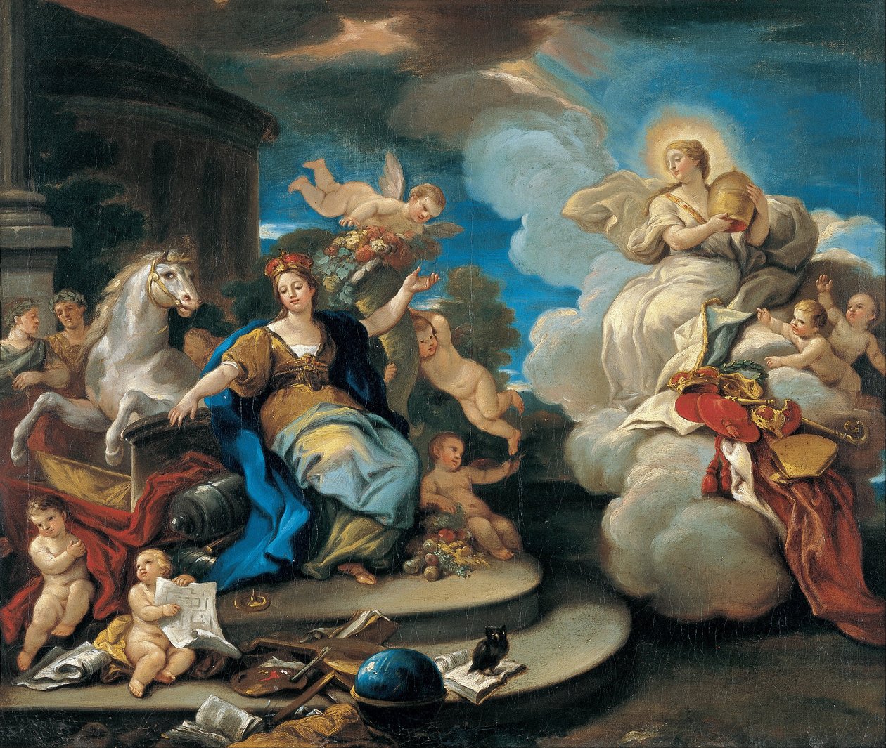 Dünyanın Dört Parçası Serisi. Avrupa by Luca Giordano