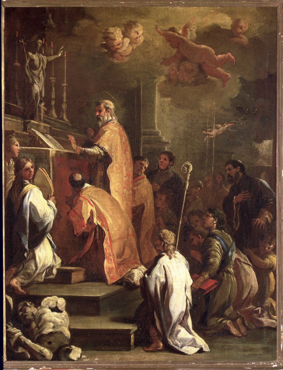 Aziz Gregory Kütlesi by Luca Giordano
