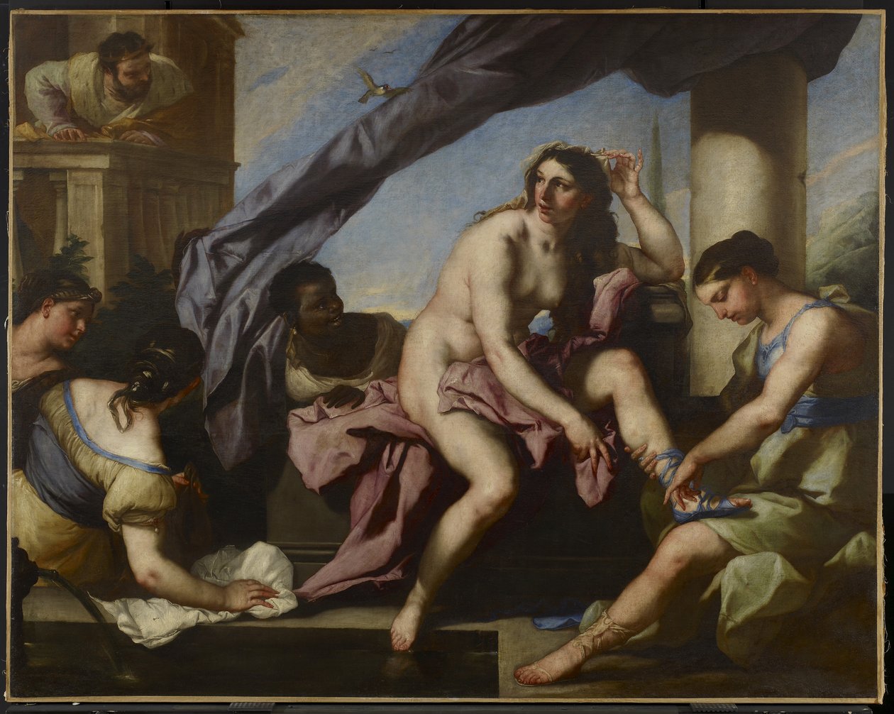 Bathsheba Tuvaleti, c.1663 by Luca Giordano