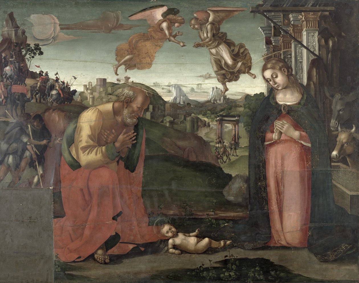 Doğuş, 1667 (panelde sıcaklık) by Luca Signorelli