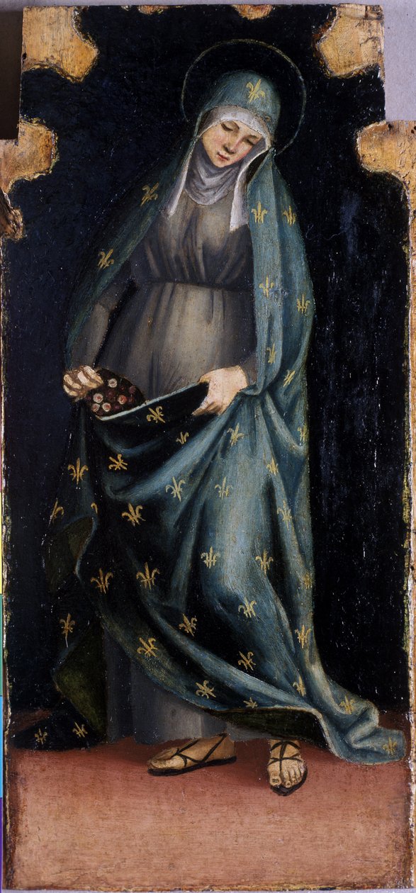 Aziz Casilda, c.1515-20 (kavak ağacı üzerinde tempera) by Luca Signorelli