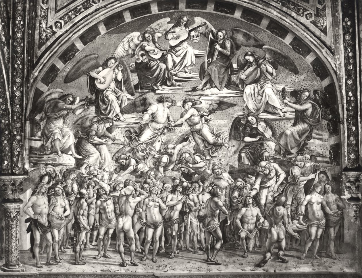 Seçilmişlerin Cennete Çağrılması (ayrıca bkz. 190258) by Luca Signorelli