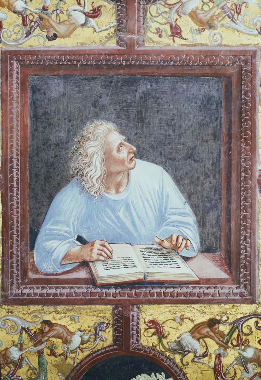 Şair Virgil (MÖ 70-19) San Brixio şapelindeki Son Yargı döngüsünden detay, 1499-1504 by Luca Signorelli