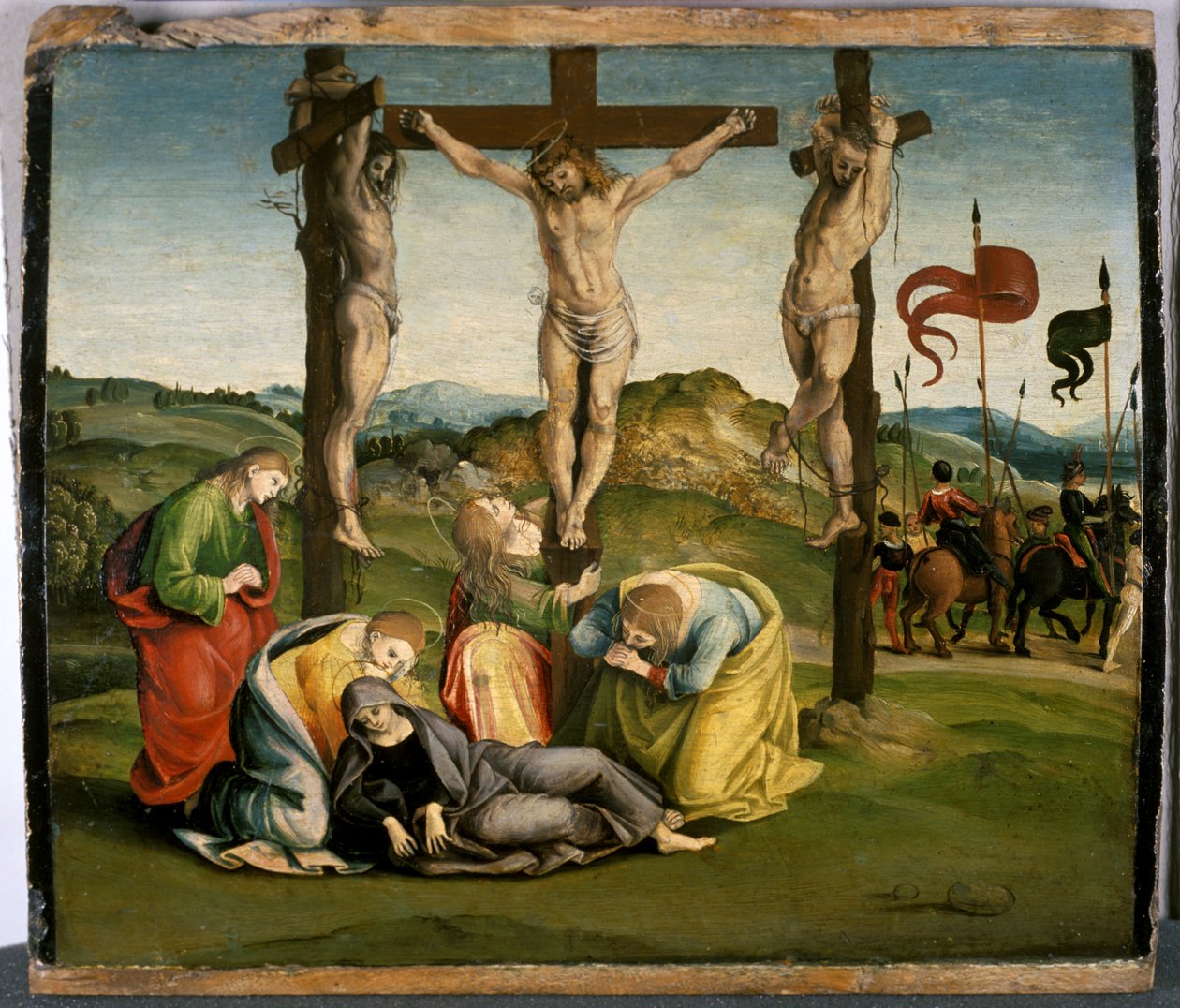 Çarmıha Gerilme, c.1507 (ahşapta tempera) by Luca Signorelli