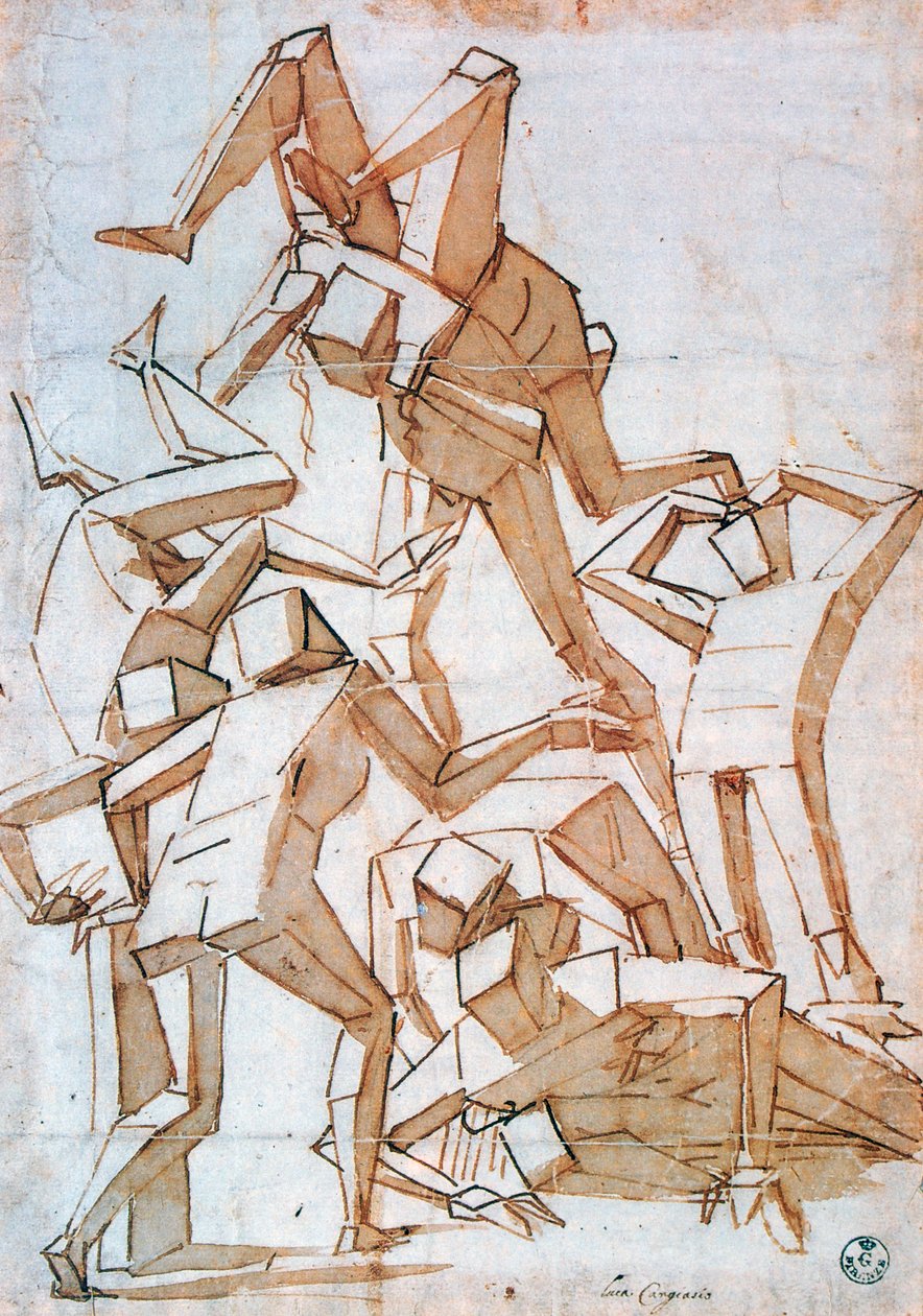 Dövüş Figürleri, 1527-1585 by Luca Cambiaso