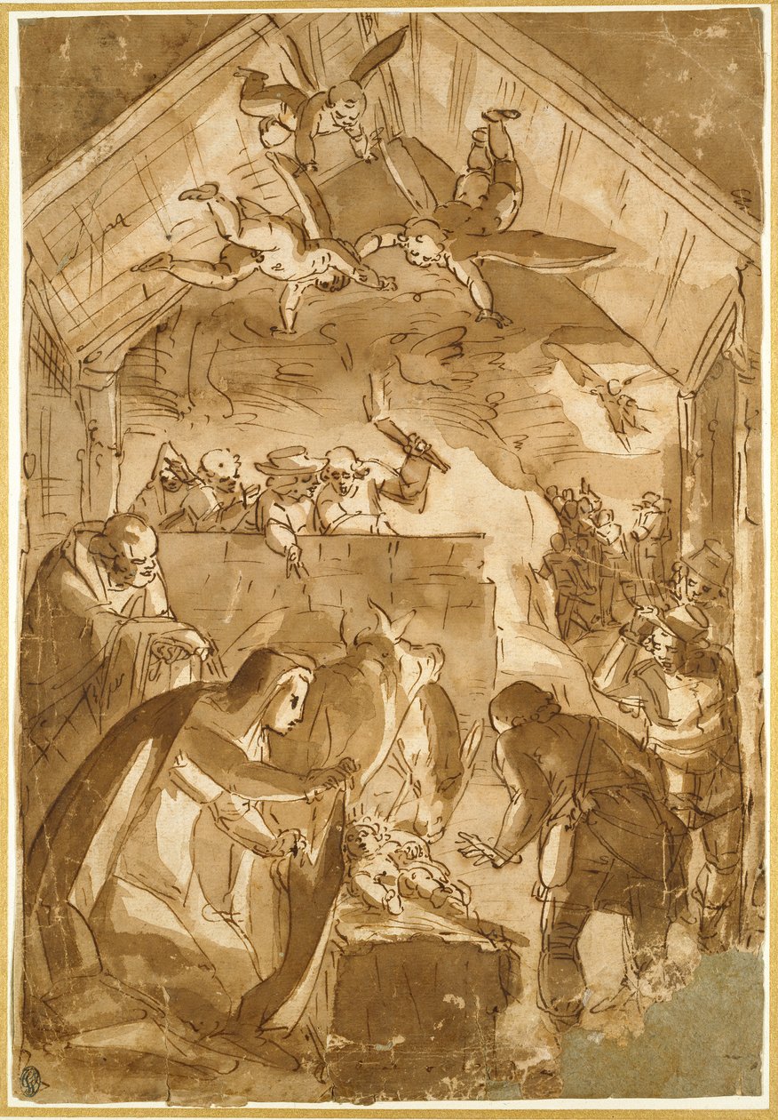 Doğuş, 16. yüzyılın ortalarında by Luca Cambiaso