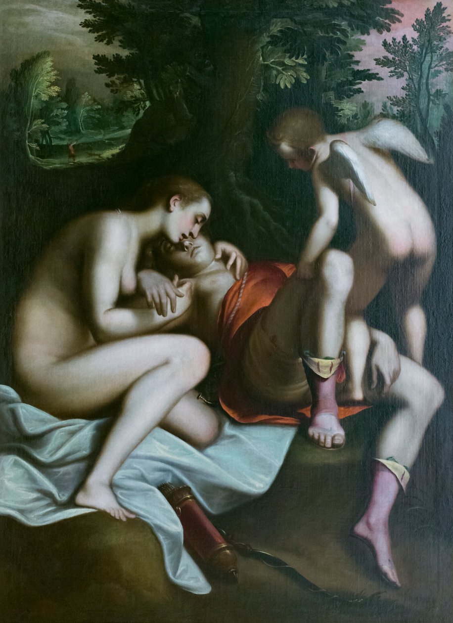 Adonis'in ölümü, 1585 öncesi, Luca Cambiaso (tuval üzerine yağlı boya) by Luca Cambiaso