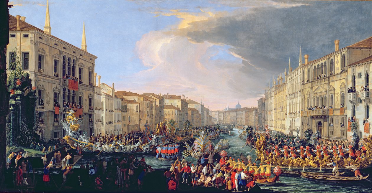 Danimarka Kralı VI. Frederick (1671-1730) 1709 Onuruna Düzenlenen Regatta by Luca Carlevaris