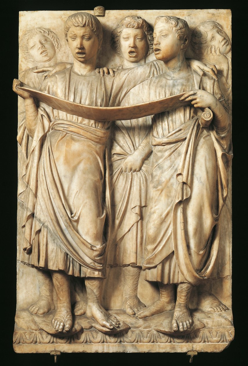 Şarkı söyleyen çocuklar, Luca Della Robbia (yaklaşık 1400-1481) tarafından Cantoria