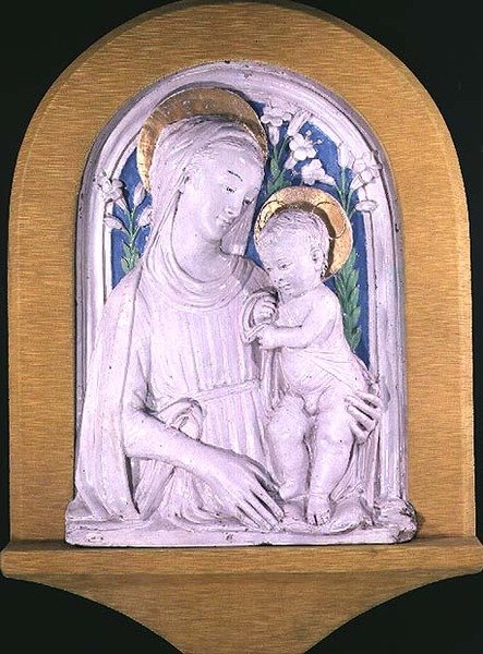 ಮಡೋನಾ ಮತ್ತು ಚೈಲ್ಡ್‌ಟರ್ಕ್ by Luca Della Robbia